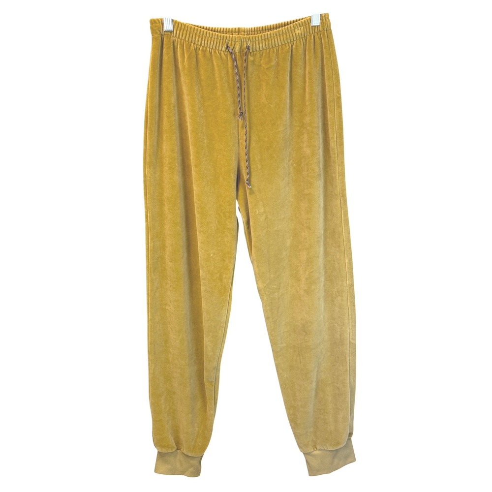 Dannijo Cozy Camel‎ Velvet Velour Jogger Pants Size Medium